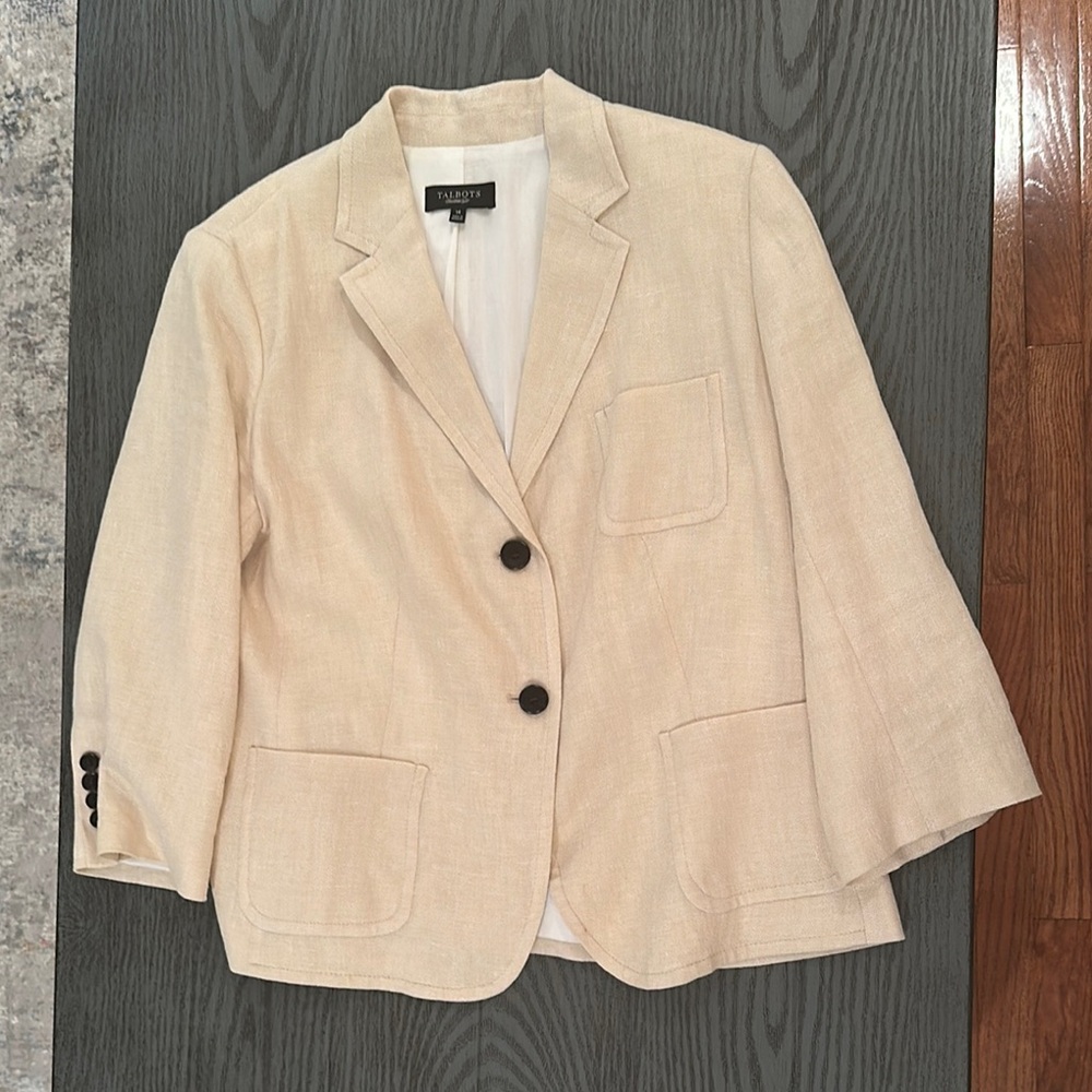 Talbots linen Blazer